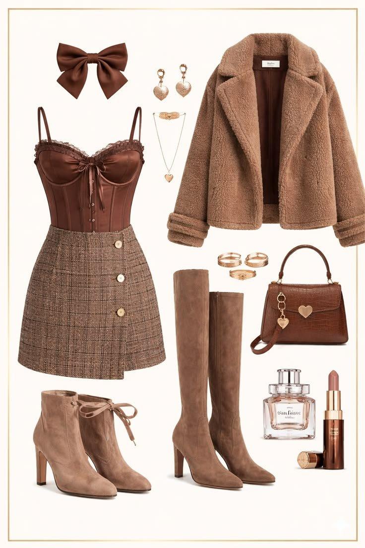 Flat-lay outfit board